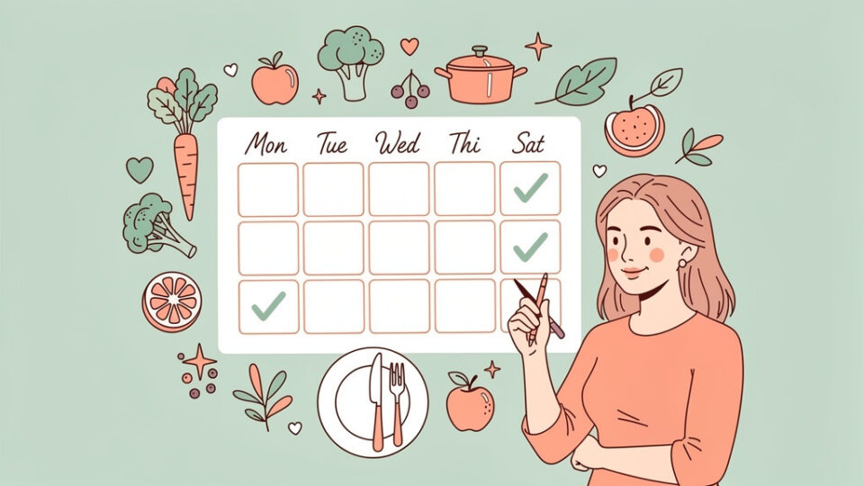 Szablon planowania jadłospisu na cały tydzień (Darmowy PDF)