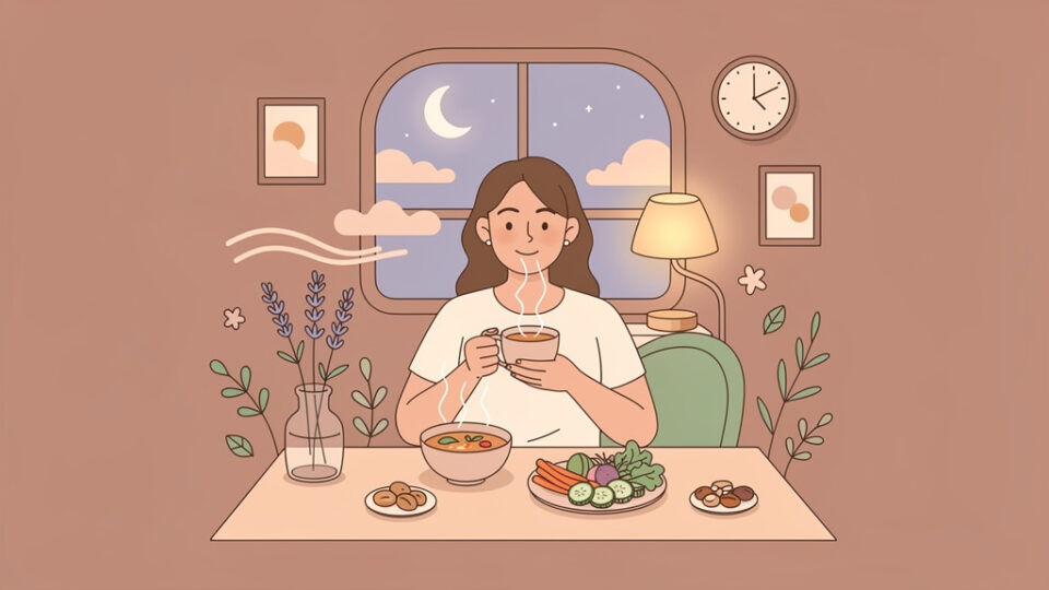 Twoja wieczorna rutyna dietetyczna na lepszy sen i niższy stres